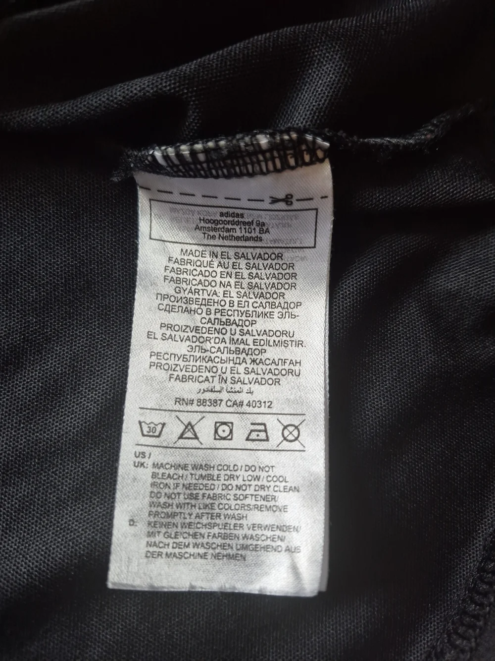 Adidas Men’s Black Polo Shirt
